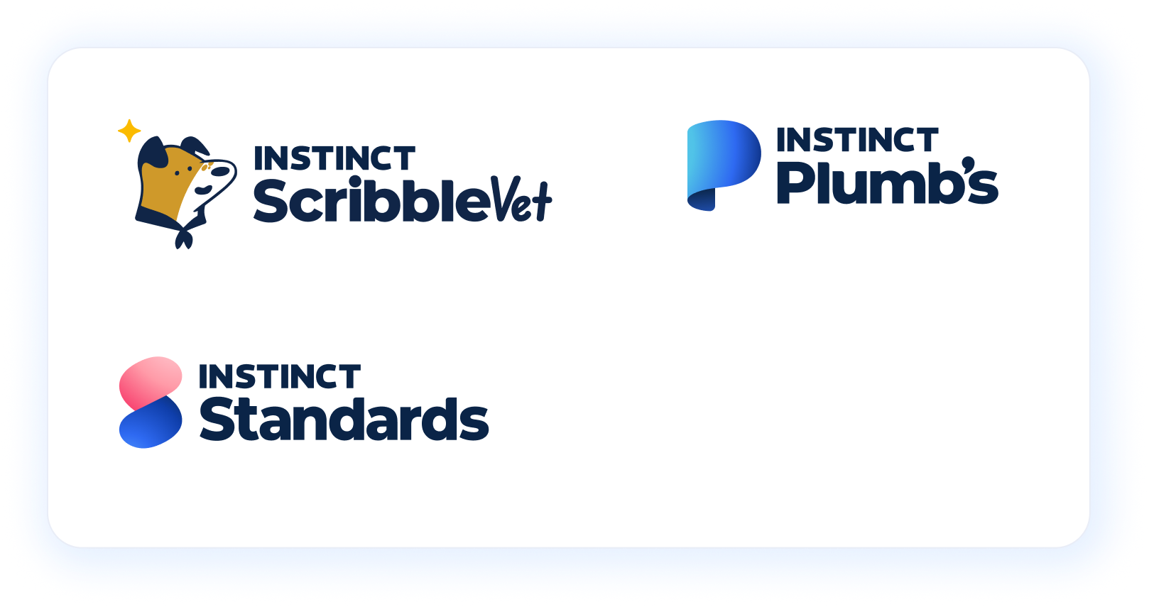 Opt 2. For flexibility, options without the rounded square are available for the 3 product integrations — most useful for product and web.